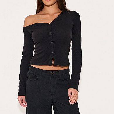 Womens Long Sleeve Tops Fall Lightweight Cropped Button Down Going Out Sweater Cardigan