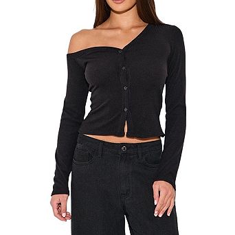 Womens Long Sleeve Tops Fall Lightweight Cropped Button Down Going Out Sweater Cardigan