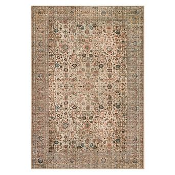 ANIXOL Vintage Washable Faux Wool Area Rug
