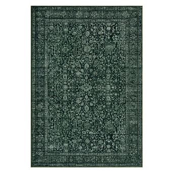 ANIXOL Vintage Washable Faux Wool Area Rug