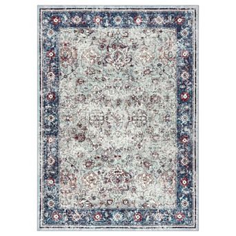 ANIXOL Vintage Washable Floral Area Rug