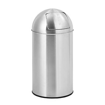 Heavy Duty Commercial/Kitchen Trash Can, 50L Fingerprint-Proof, Stainless Steel Garbage Can