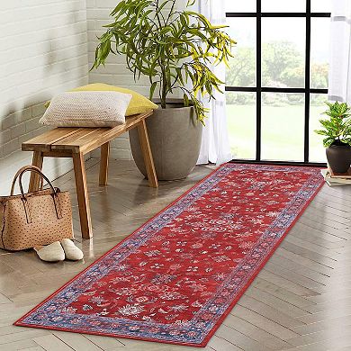 ANIXOL Washable Vintage Runner Rug