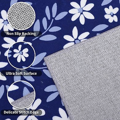 ANIXOL Large Floral Washable Rug