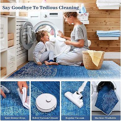 ANIXOL Ombre Washable Runner Rug