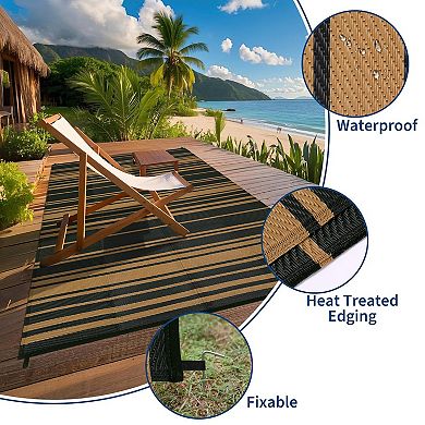 ANIXOL Outdoor Reversible Plastic Rug
