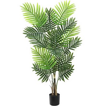 Artificial Palm Tree, Fake Palm Trees with Planter, Faux Palm Plants for Home Office Decor