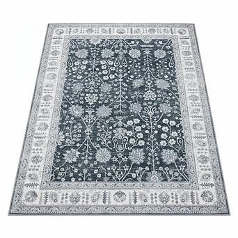 ANIXOL Vintage Floral Washable Area Rug