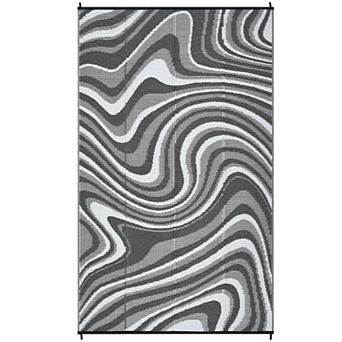 Large Modern Outdoor Rug, Outdoor Patio Rugs Waterproof Reversible Plastic Straw Camping Rug