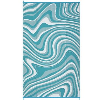 Large Modern Outdoor Rug, Outdoor Patio Rugs Waterproof Reversible Plastic Straw Camping Rug