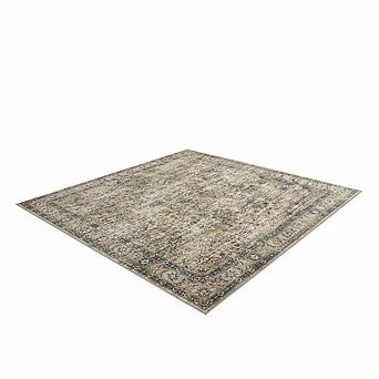 ANIXOL Vintage Washable Floral Area Rug