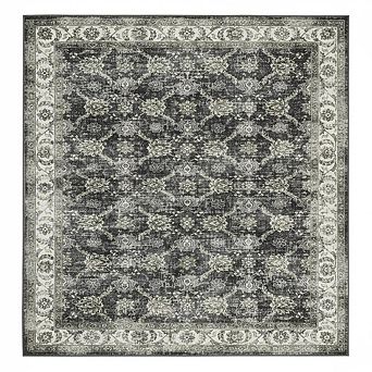 ANIXOL Vintage Washable Floral Area Rug