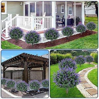 ANIXOL Set of 2 Artificial Boxwood Topiary Trees