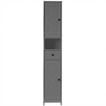 Tall Freestanding Bathroom Storage Cabinet with Adjustable Shelves