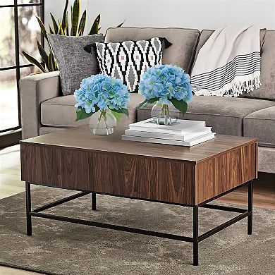 ANIXOL Hydrangea Flowers in Glass Vases 2-Pack