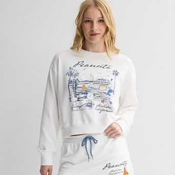 Juniors' Peanuts Malibu Graphic Pullover