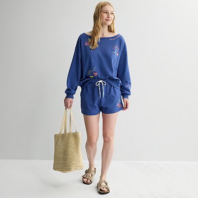 Juniors' Coastal Icon Terry Shorts