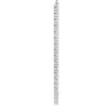Diamond Brilliance Sterling Silver 3 Carat T.W. Lab-Grown Diamond Necklace