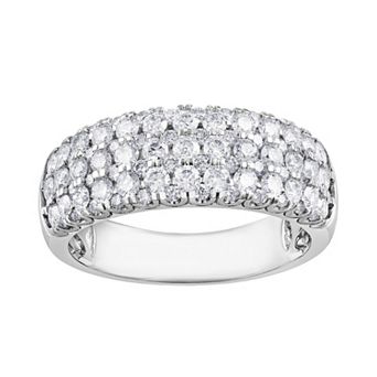 Diamond Brilliance Sterling Silver 1/2 Carat T.W. Lab-Grown Diamond Pave Ring