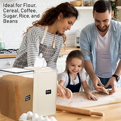 8.5L Extra Large Airtight Food Storage Containers, 2 Pack, BPA-Free