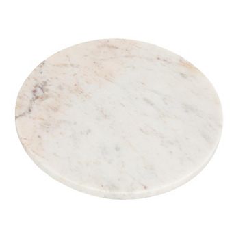 White Round Marble Cutting Board