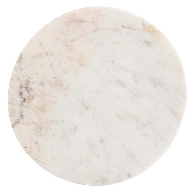 White Round Marble Cutting Board