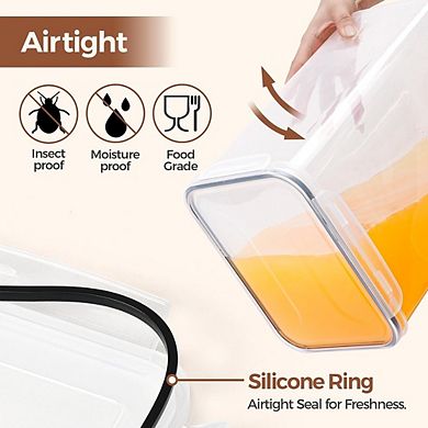 2-Pack 9.5L Airtight Rice and Food Storage Containers with Lids