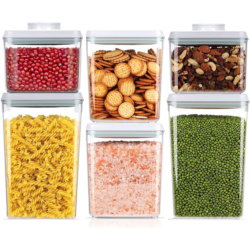 6-Piece Airtight Stackable Food Storage Container Set with Lids, BPA-Free