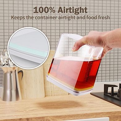 6-Piece Airtight Stackable Food Storage Container Set with Lids, BPA-Free