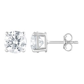 Diamond Brilliance Sterling Silver 2 Carat T.W. Lab Grown Diamond Stud Earrings