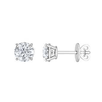 Diamond Brilliance Sterling Silver 1 1/2 Carat T.W. Lab-Grown Diamond Stud Earrings
