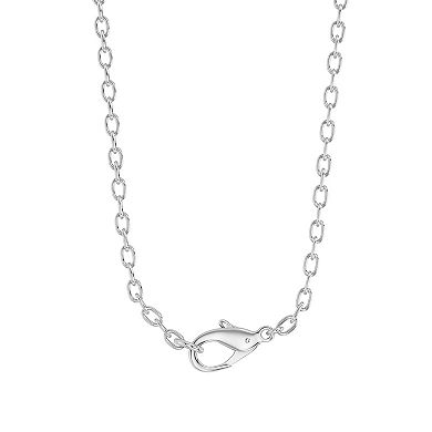 Diamond Brilliance Sterling Silver 1 Carat T.W. Lab-Grown Diamond Solitaire Pendant Necklace