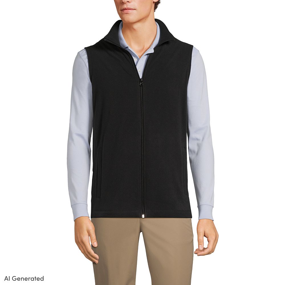 Men's Lands' End Lightweight Fleece Vest