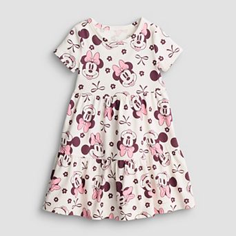 Baby & Toddler Girl Jumping Beans® Disney's Minnie Mouse Short Sleeve Tiered Jersey Dress