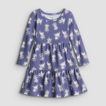 Baby & Toddler Girl Jumping Beans Disney's Aristocats Marie Long Sleeve Tiered Jersey Dress