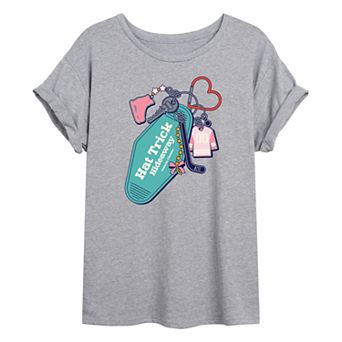 Juniors' Hat Trick Hideaway Hockey Oversized Tee