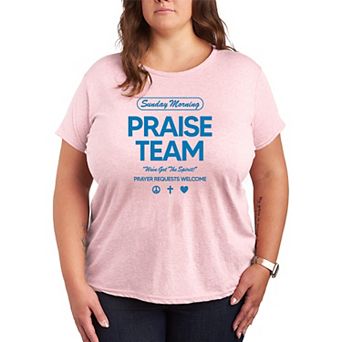 Plus Size Sunday Morning Praise Team Graphic Tee