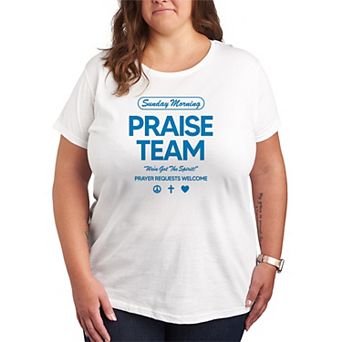 Plus Size Sunday Morning Praise Team Graphic Tee