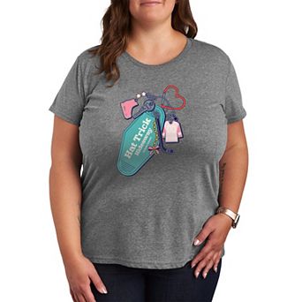Plus Size Hat Trick Hideaway Hockey Graphic Tee