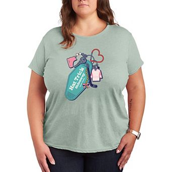 Plus Size Hat Trick Hideaway Hockey Graphic Tee