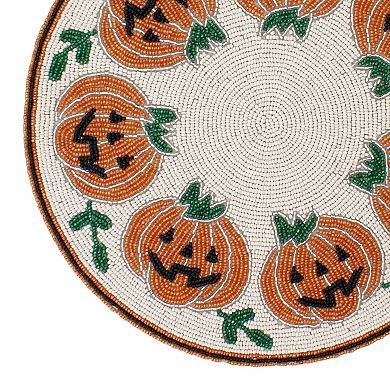 Celebrate Together™ Jack O Lantern Beaded Placemat
