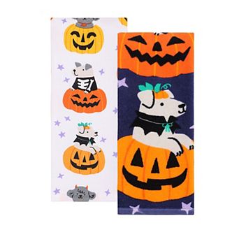 Celebrate Together™ Halloween 2 pc Pumpkin Pups Kitchen Towel Set