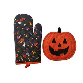 Celebrate Together™ Halloween 2 pc Oven Mitt & Pumpkin Pot Holder Set