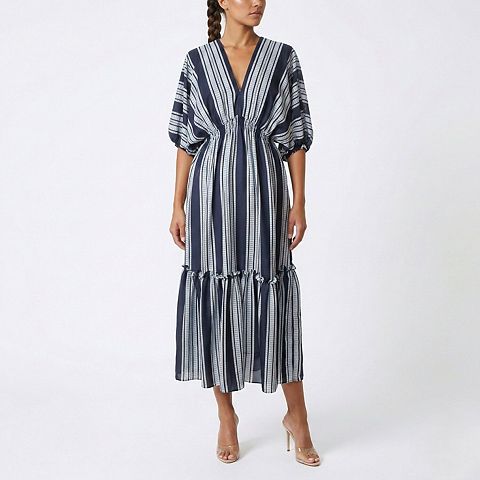 Женские платья Taylor Women's Taylor Printed V-Neck Dolman Sleeve Dress