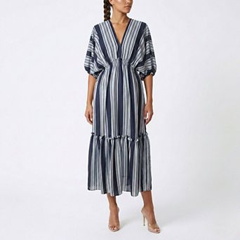 Women's Taylor Printed V-Neck Dolman Sleeve Dress