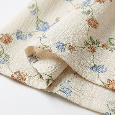 Women's Taylor Floral Flutter Sleeve Belted Peplum Dress