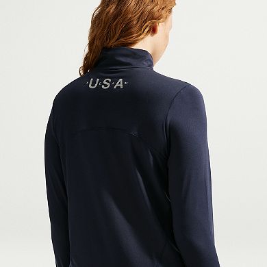 Women's Nike ACG Navy Team USA Element Dri-FIT Half-Zip Jacket