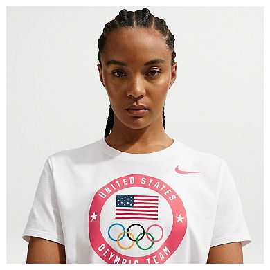 Women's Nike ACG White Team USA Puck T-Shirt