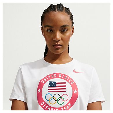 Women's Nike ACG White Team USA Puck T-Shirt