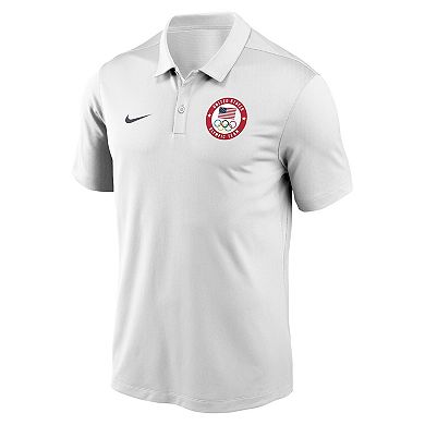 Men's Nike White Team USA Dri-FIT Victory Polo
